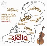 Taalkaart uitspraak cello: sello, sjello, tsjello