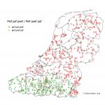 Taalkaart verspreiding 'pief poef paf' (België) en 'pief paf poef' (Nederland)